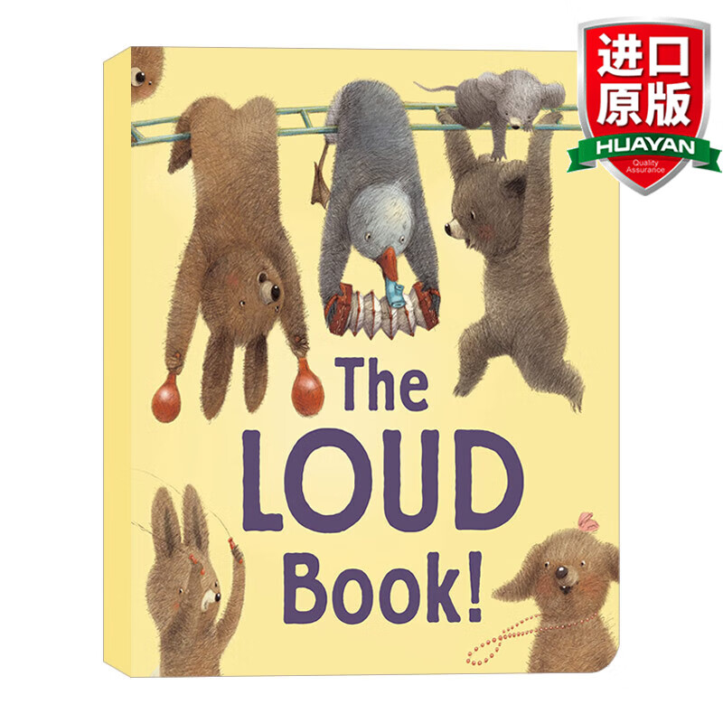 book 英文原版绘本 好大声的书 大开本异形纸板书 英文版 进口英语