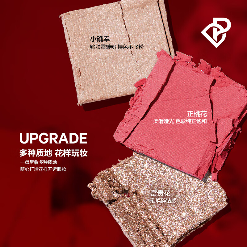 完美日记探险家十二色眼影盘新年花开系列开运2024新款学生女多色系粉 【HOT】锦鲤（蜜桃橘）