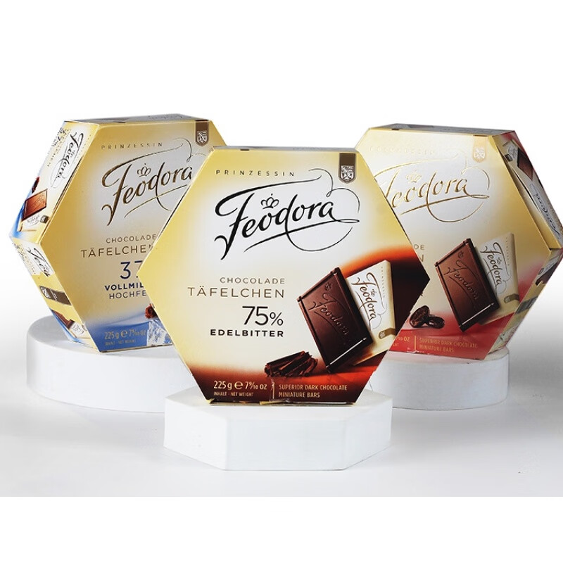 菲多雅巧克力 赌神同款德国feodora菲多雅费多拉公爵夫人黑巧克力零食