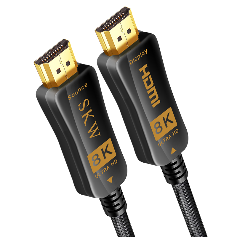 SKW 光纤HDMI线2.1版 8K60Hz 4K120Hz PS5X-BOX投影电脑投影显示器高清音视频连接线 BG-HD-5米