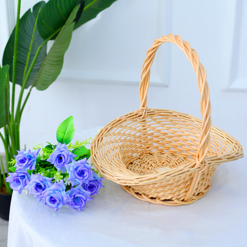 流彗复活节花篮复活节篮子复活节篮子布置花篮摆设彩蛋篮子装饰品摆件