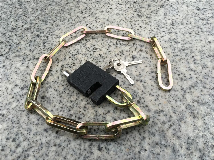 锐酬链子锁加长自行车锁抗液压摩托车防盗锁链子锁加长锁门锁山地车链