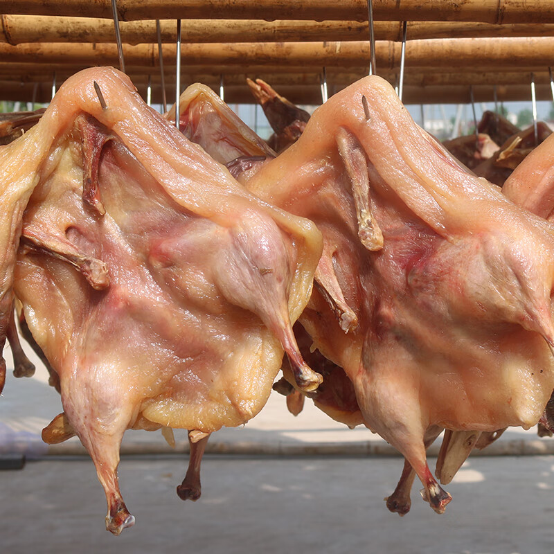 千德福整只风干腊鸭农家手工自制日晒咸板鸭子腊肉安徽六安土特产2斤