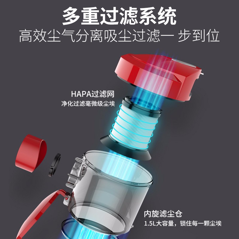 扬子 Yangz 手持吸尘器家用小型大功率手持强力吸成器迷你地毯除螨吸尘机 升级功率 吸尘器 吸头 虎窝购