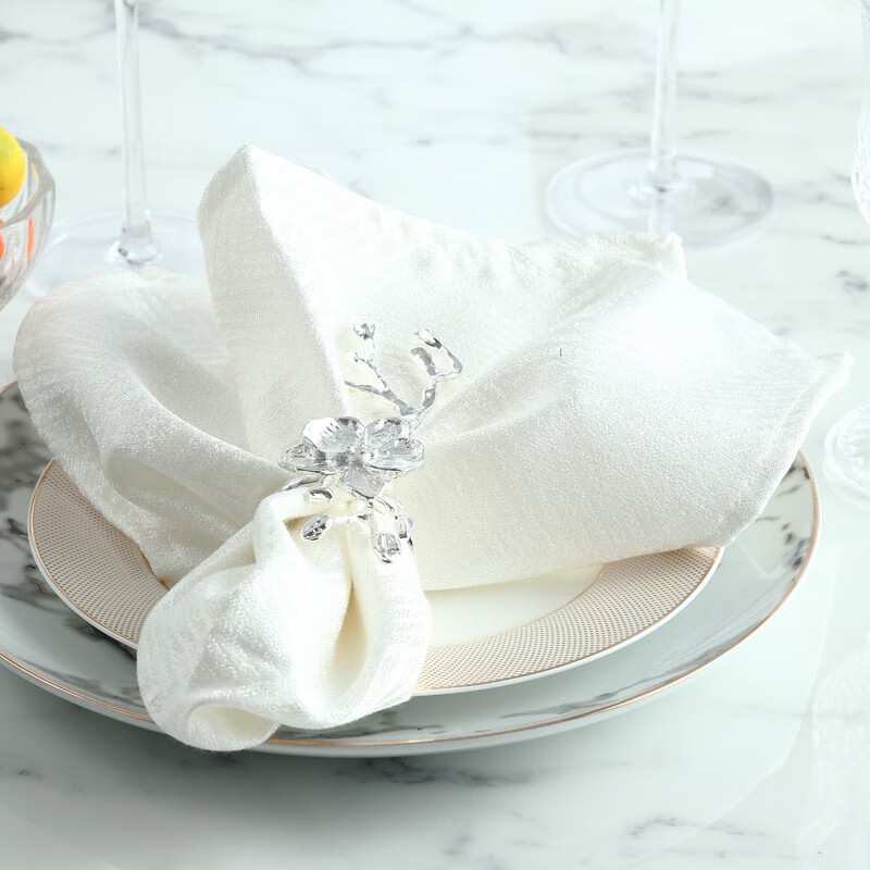 a&j home 欧式口布餐巾布 餐厅西餐巾 酒店餐巾折花布擦杯布西餐