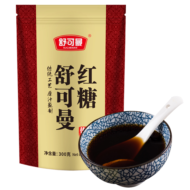 舒可曼 红糖 手工甘蔗老红糖黑糖粉 女生冲饮 300g