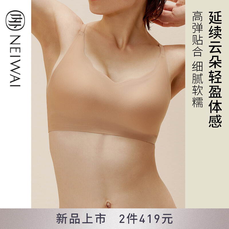 NEIWAI内外云朵抱抱固定杯吊带款文胸价格走势及销量趋势分析