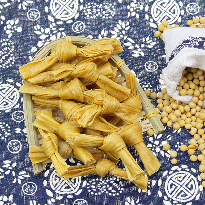 哺食旺500g豆结扣豆皮节寇干货人造肉豆制品干货炸串麻辣烫火锅食材