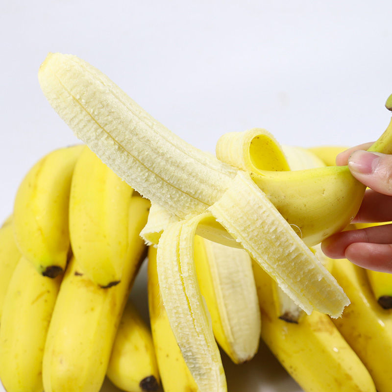 【精选】云南香蕉整箱应季水果新鲜批发10斤/6斤自然熟大香蕉 带箱6斤装【肉少不】