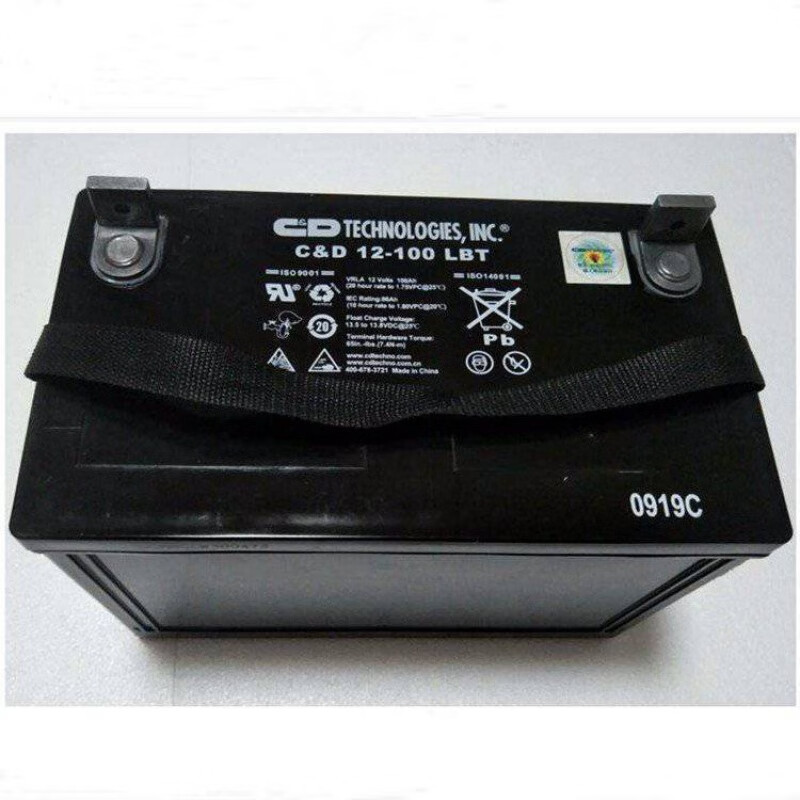 西恩迪大力神蓄电池c&d12-100 lbt 12v100ah发电站ups备电 12v100ah