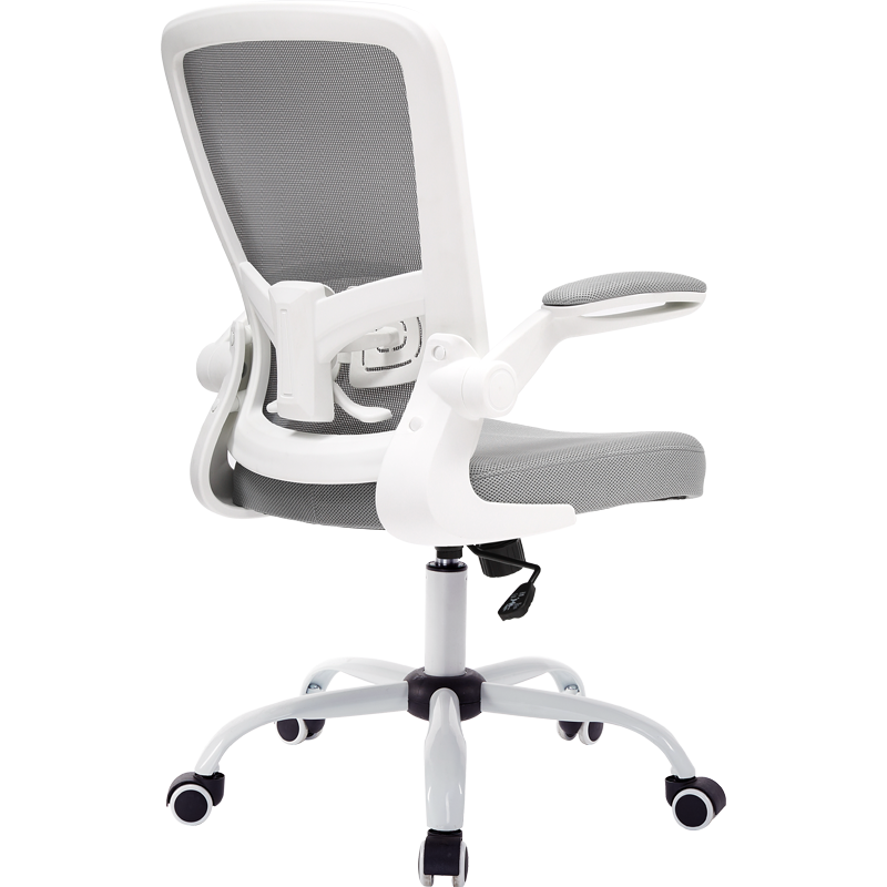 八九间  学生学习电脑椅子  书房办公家用写字人体工学椅  可升降旋转电竞座椅521WB系 3代经典版【坐深固定】白框灰网