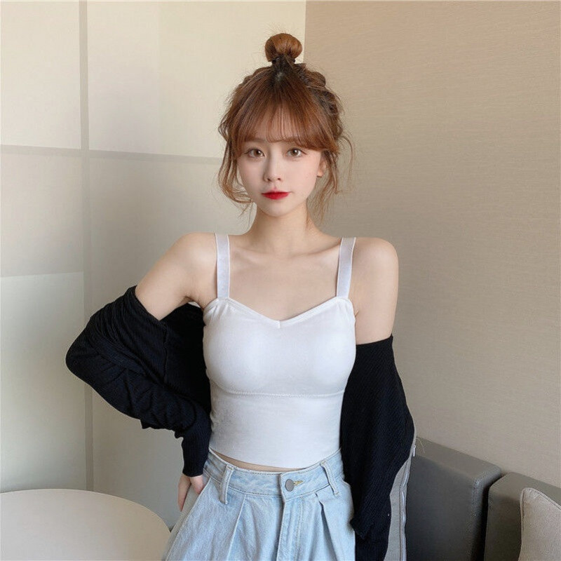 【新品】美背裹胸抹胸内衣少女生学生韩版初中生打底衫小吊带时尚洋气