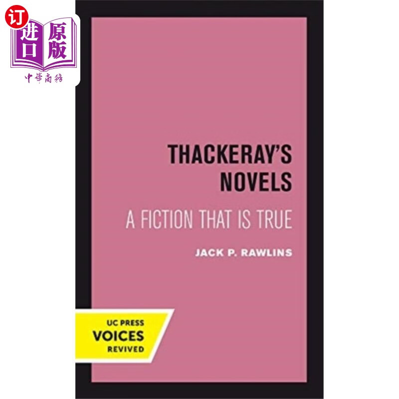 海外直订thackerays novels 萨克雷的小说
