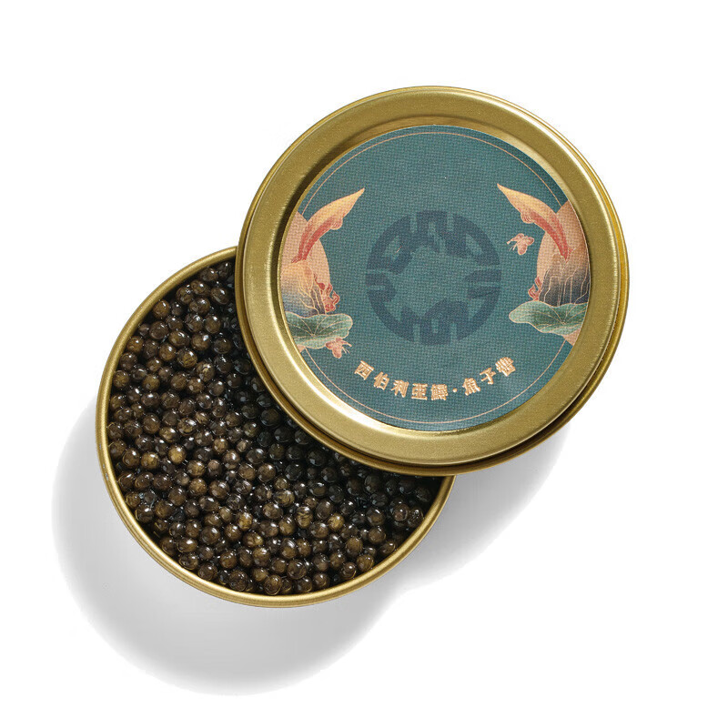 禾澹西伯利亚鲟鱼子酱即食高端鱼籽酱鲟鱼寿司专用caviar10g