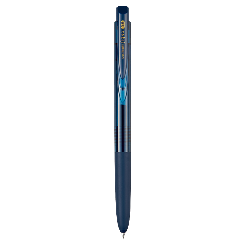 uni三菱 uni-ball UMN-155低阻尼按動黑藍色中性筆高顏值0.5mm簽字筆商務學生水筆水性筆 1支