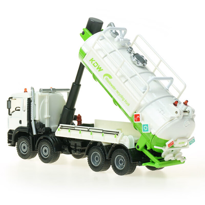 吸粪车玩具 废水回收车大号环卫车合金儿童污水处理车槽罐车 625030