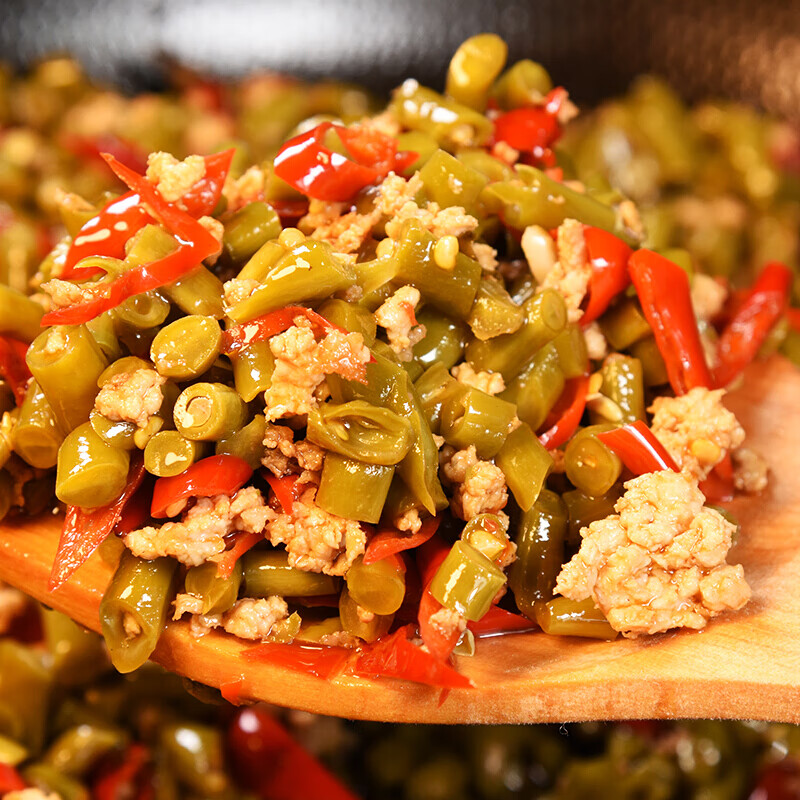 德祥隆肉末豇豆酱农家风味酸豇豆下饭拌面酱菜四川特产酸豆角泡菜