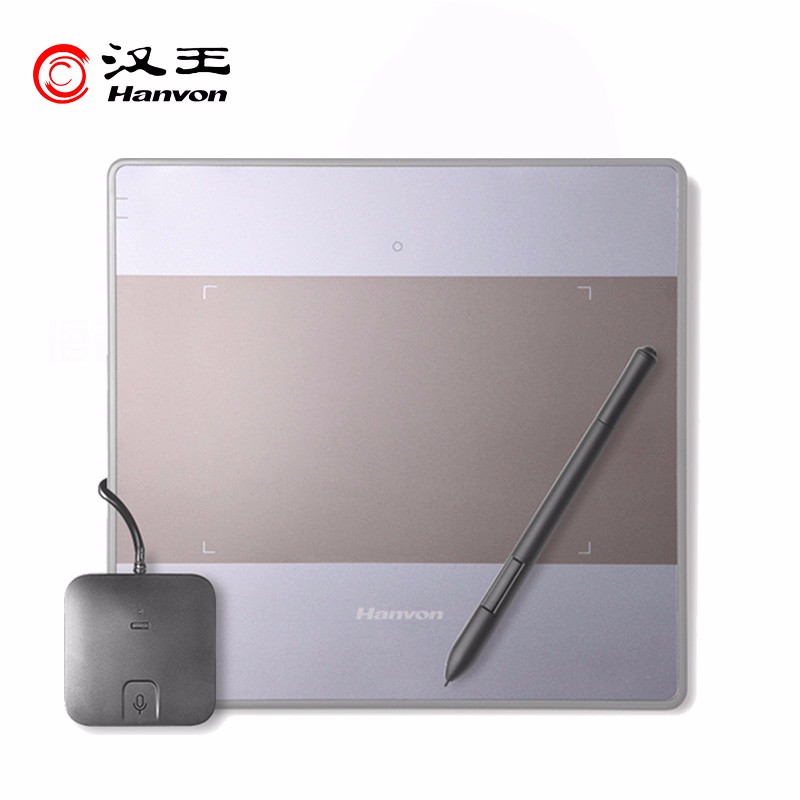 漢王筆雙無線大將軍語音版升級版2.0 手寫板通用辦公電腦手寫板鍵盤輸入板 老人無線手寫板電腦寫字板