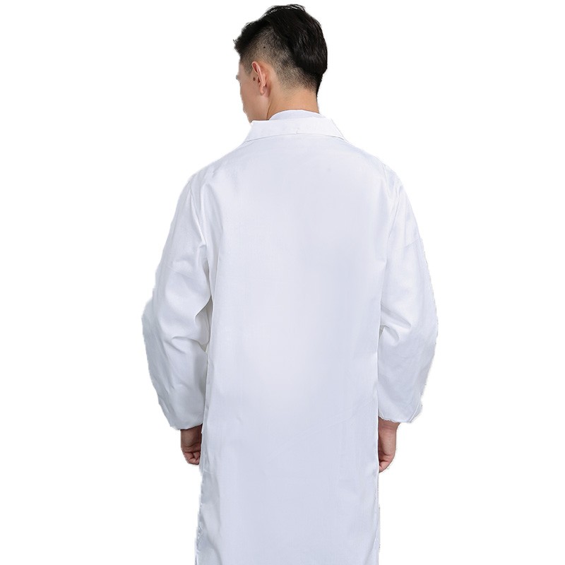 窈嘉长袖白大褂实验服学生白色大衣男女护士服医师医生服食品厂工作服 【轻薄款】松紧袖—冲量实惠 170/L