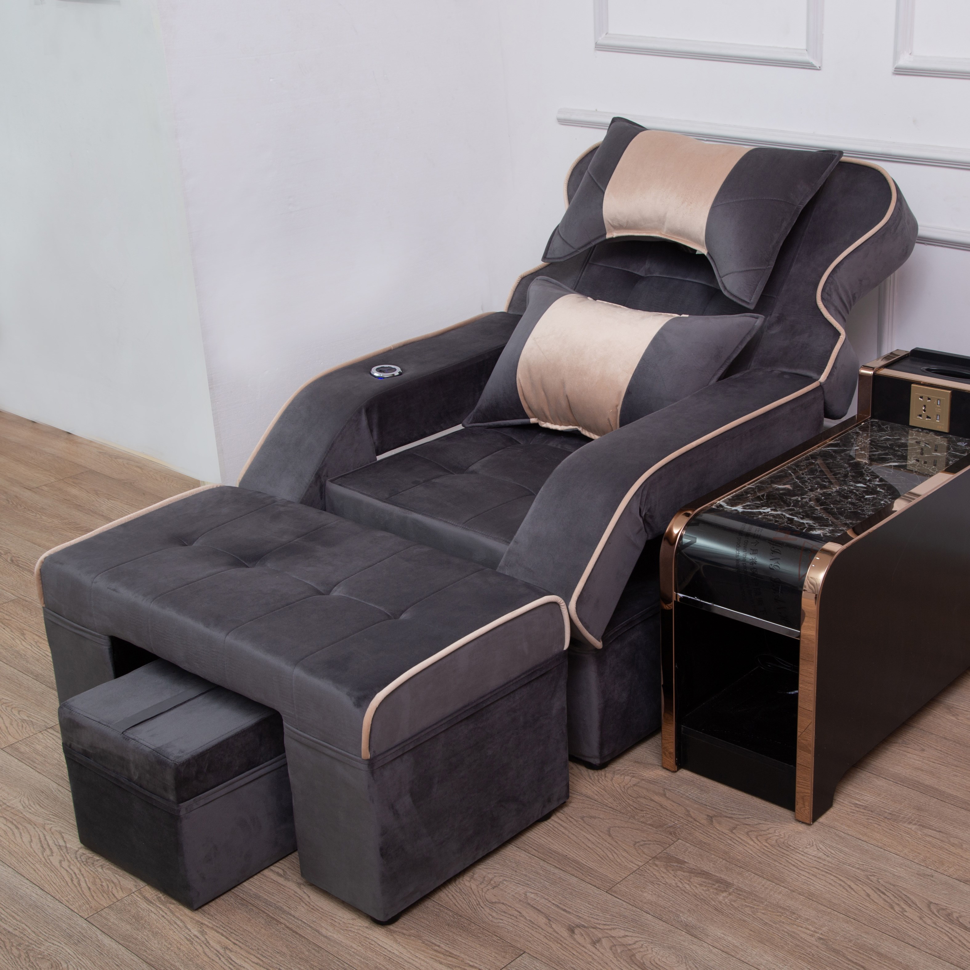 衔口足疗沙发足浴沙发电动足疗沙发洗脚按摩沙发床洗浴泡脚采耳按摩足