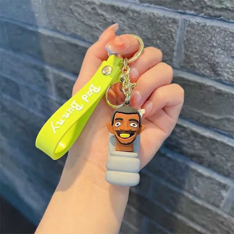 娇奴姬泰坦电视人周边马桶人钥匙扣恶搞游戏挂件skibidi toilet游戏