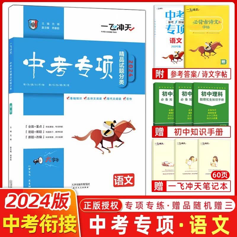 【科目可选】2024版一飞冲天中考模拟试题汇编语文数学英语物理化学历史道法七八九年级总复习天津2024一飞冲天中考专项训练真题模拟训练 【2024版】中考专项专项 语文怎么看?