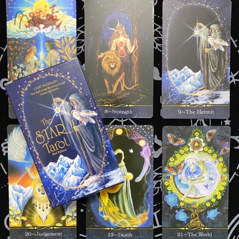 繁鹿星星the star tarot 第二版英文桌游卡牌国内定制版 星星塔罗牌