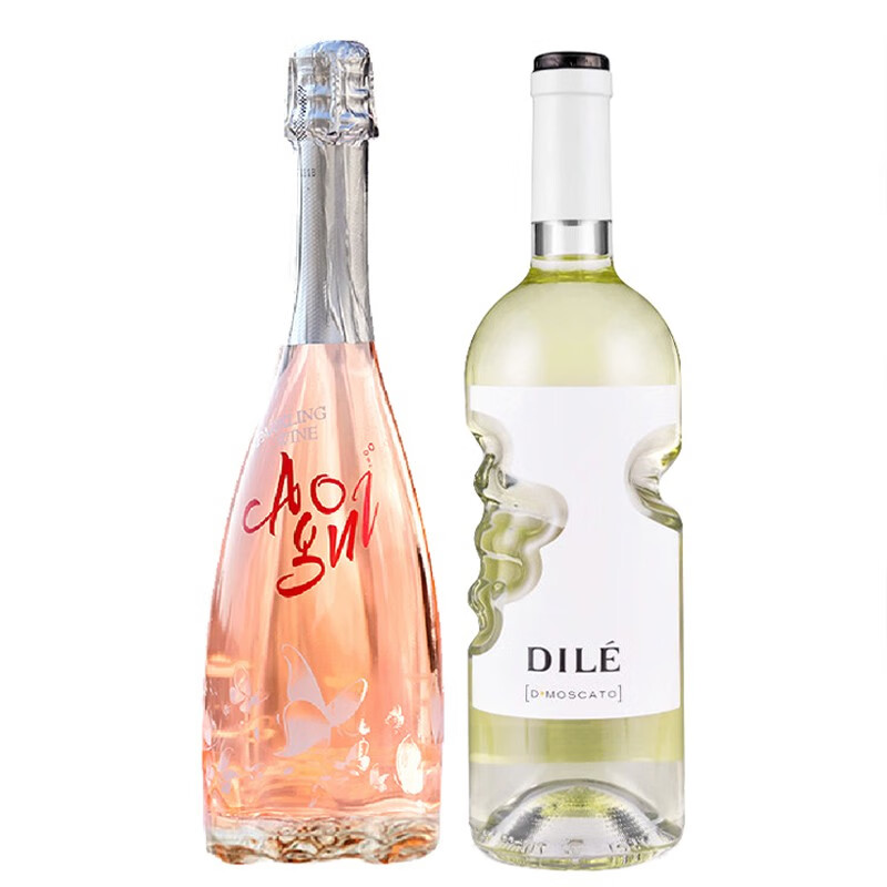 【双支组合装】意大利dile moscato天使之手莫斯卡托甜白葡萄配制酒微