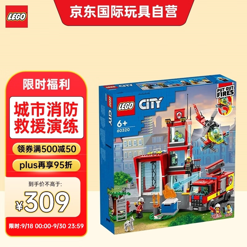 乐高(LEGO)积木 城市系列CITY 60320 消防局紧急行动 6岁+ 儿童玩具怎么看?