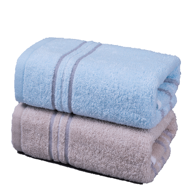 洁丽雅（Grace）新疆棉5A级抗菌毛巾礼盒2条装纯棉面巾素色舒适柔软吸水毛巾