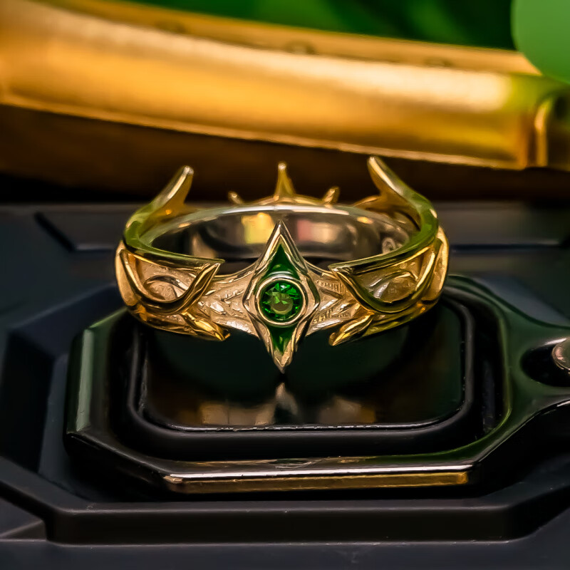 幸运石斗罗大陆绝世唐门2官方正版联名戒指 动漫周边霍雨浩灵眸生灵之