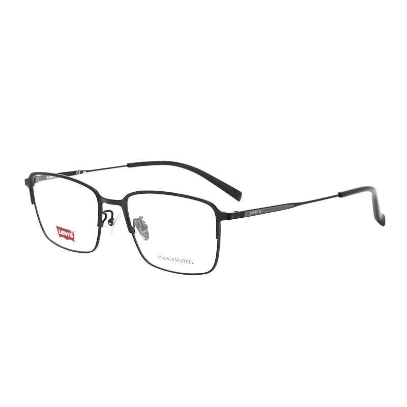 李维斯 Levi's宝岛眼镜近视防蓝光眼镜全框男光学框复古潮流商务休闲眼镜架7036 黑色