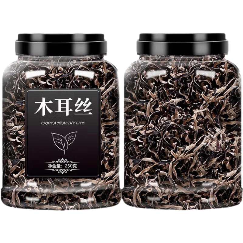 知意木耳絲螺螄粉專用干貨商用批發(fā)野生東北精品白背黑脆背毛四川 [肉厚脆爽][3罐]木耳絲(250g*3)