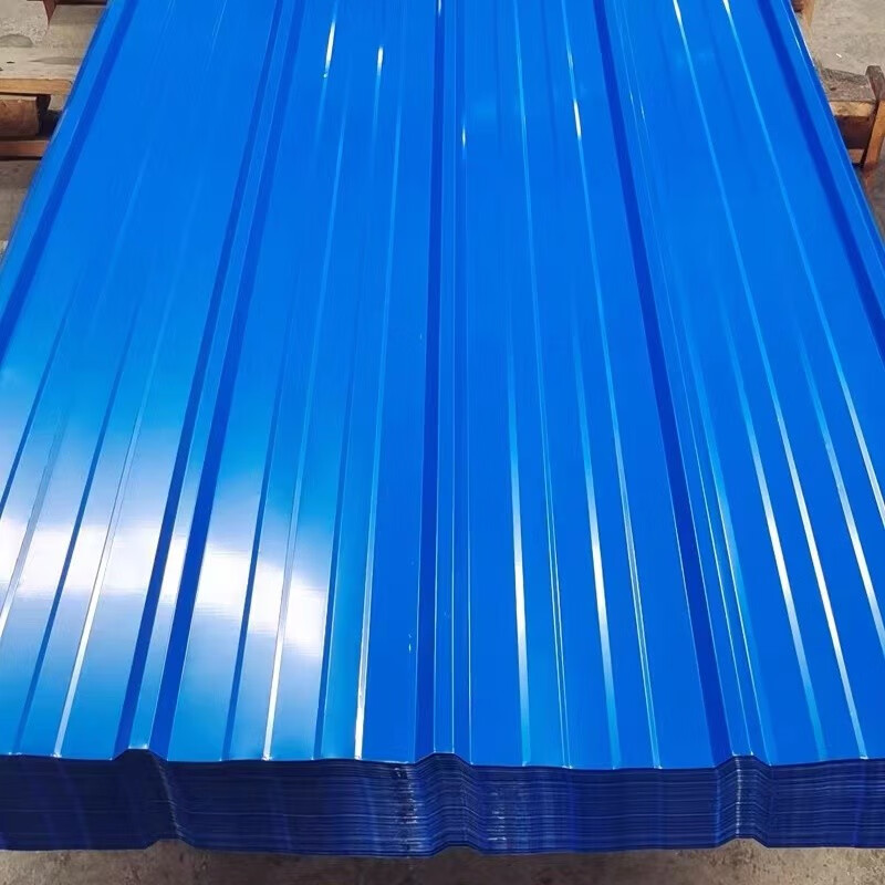 彩钢瓦铁皮板防水屋顶防雨棚顶彩钢板养殖场工地隔离围墙楞板 5张