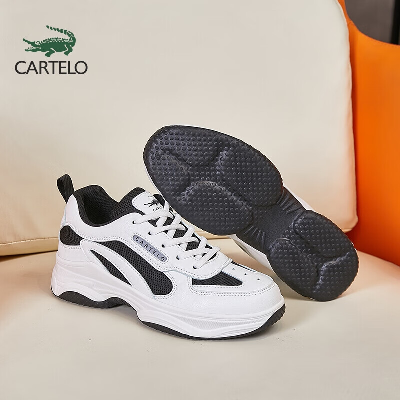 卡帝乐鳄鱼女鞋老爹鞋女 时尚休闲鞋小白鞋女舒适百搭运动休闲鞋子女