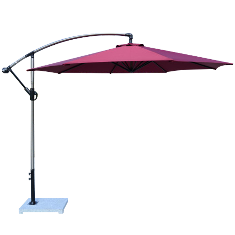 嘉勒美 户外桌椅伞庭院沙滩摆摊折叠商业活动中柱太阳伞露台咖啡厅餐厅茶楼户外伞户外遮阳伞 绿色 3把起拍 2.7米铁管