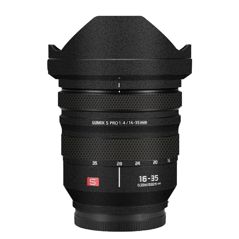 s 16-35 f4镜头保护贴膜贴纸碳纤维贴皮3m 磨砂黑 松下s 16-35f4