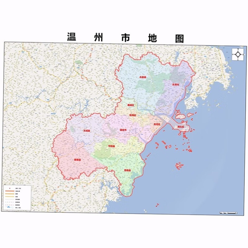 温州三江地图图片