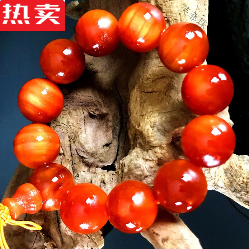 snqp现货闪发  血龙木手串琥珀木男 108颗全透长白山东北松明子北沉香