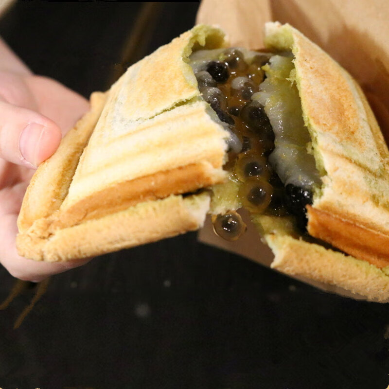 周杰伦都爱的网红美食甜点零食2个爆浆珍珠吐司面包
