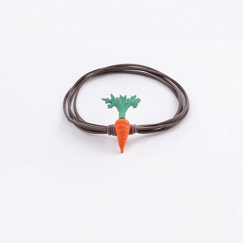 念凝水果胡萝卜发圈头绳少女学生ins头饰韩国成人发绳高弹力皮筋 胡