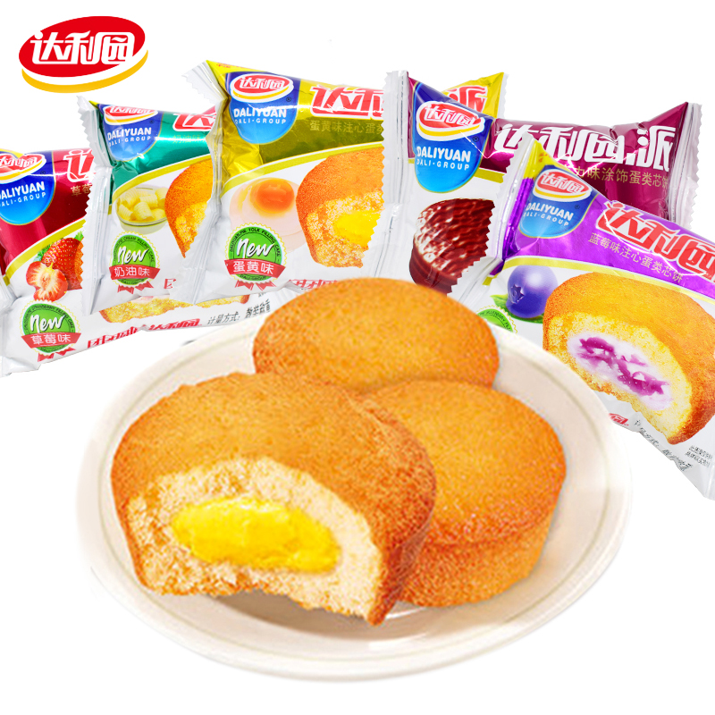 达利园蛋黄派整箱5斤散装夹心蒸点心面包早餐小吃休闲零食品 -12月份