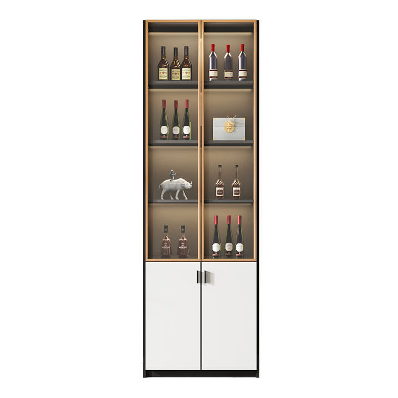 北欧宜家轻奢一体酒柜餐边柜家用餐厅厨房靠墙储物柜 2门80*220*40