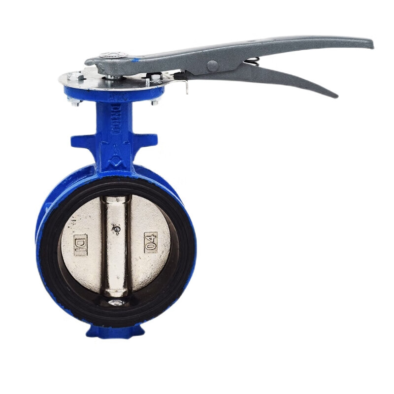 菲文特蝶阀d71x-16球墨铸铁对夹式手动蝶阀省力工程水路开关阀门 dn40