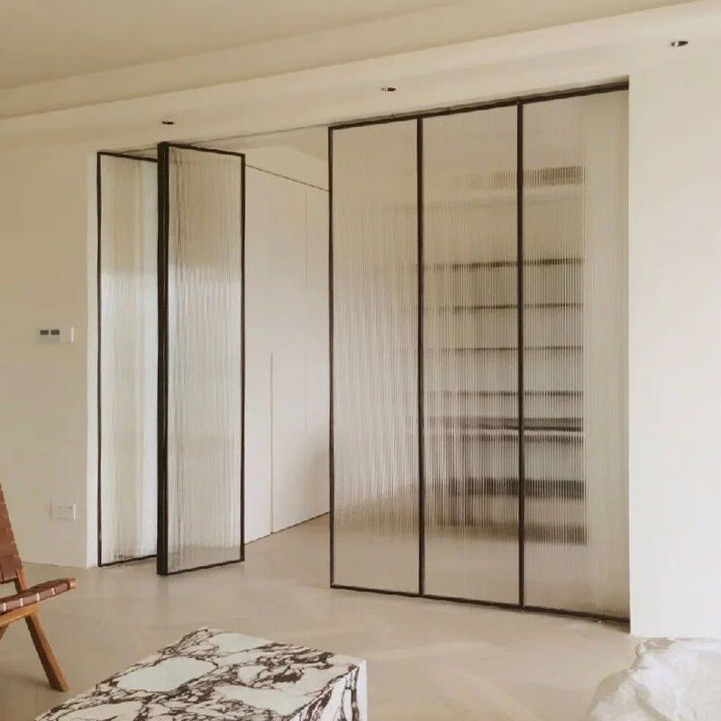 极窄折叠门阳台无下轨隔断移门卫生间 折叠门 2016极窄折叠门(无下轨)