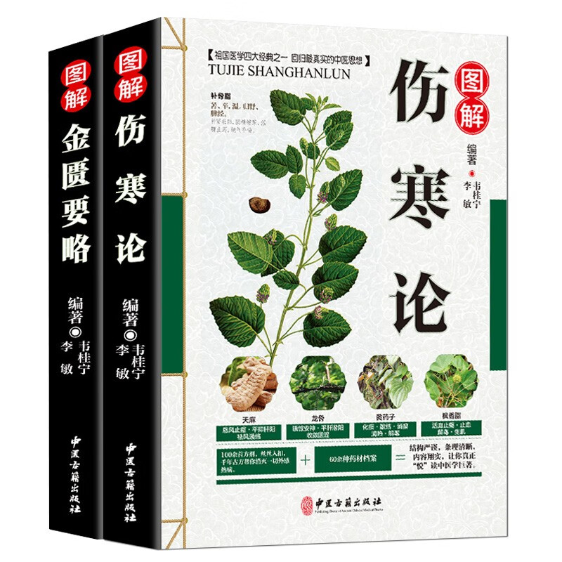 全2册图解中医四大经典名著自学入门医学书中医基础理论知识书籍 默认规格