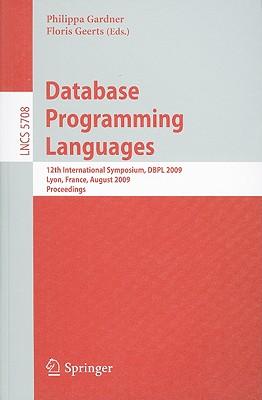 预订database programming languages: 12th internation