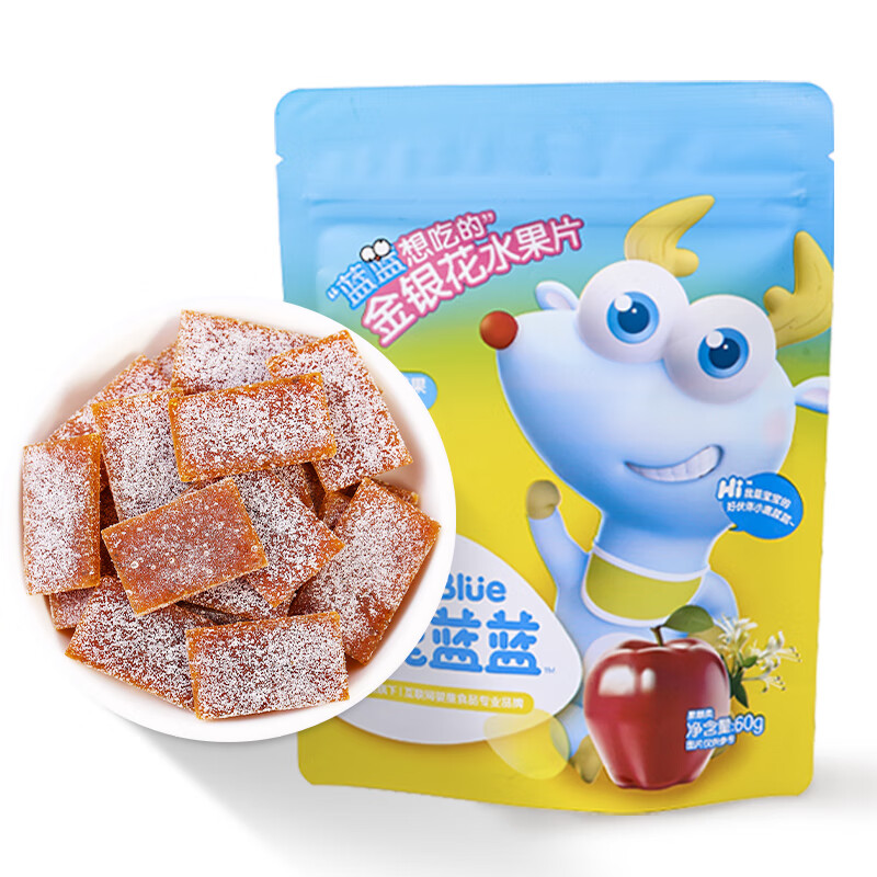 小鹿蓝蓝 金银花水果片 60g 含金银花宝宝零食同源儿童零食使用感如何?