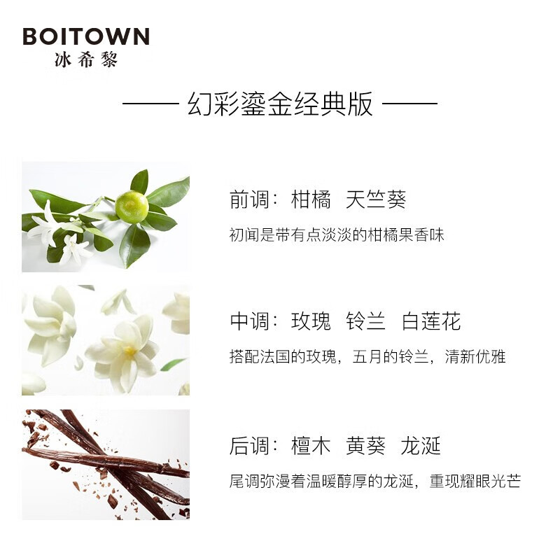 冰希黎（Boitown）香水女士幻彩鎏金限定盲盒礼盒生日礼物送女友60ml 幻彩限定礼盒