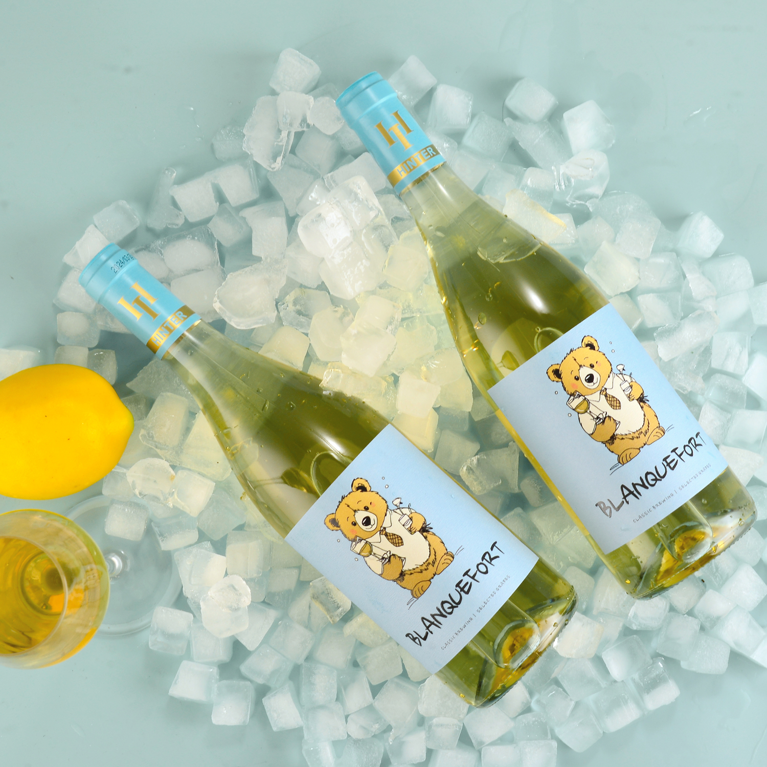 BLANQUEFORT欧比熊晚收白葡萄酒10度甜型白葡萄酒 750ml*2瓶